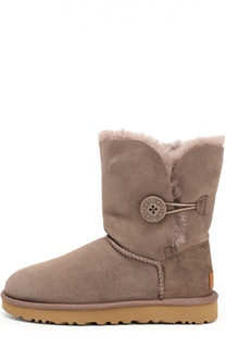 Замшевые сапоги с пуговицей UGG Australia