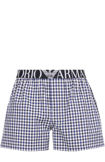 Хлопковые боксеры свободного кроя Emporio Armani