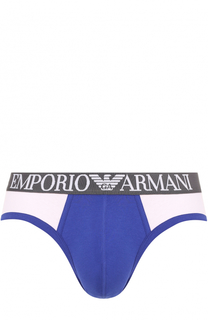Брифы из эластичного хлопка Emporio Armani