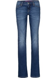 Джинсы Bootcut, низкий рост (K) (синий «потертый») Bonprix