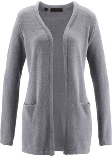 Удлиненный кардиган (серый) Bonprix