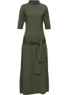 Платье с эффектом запаха (темно-оливковый) Bonprix