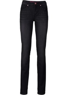 Джинсы Super Skinny (черный «потертый») Bonprix