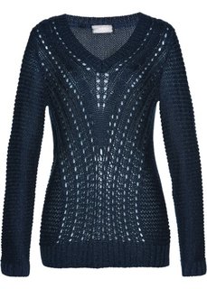 Пуловер (темно-синий/темно-синий) Bonprix