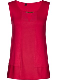 Топ (красный гранат/золотистый) Bonprix