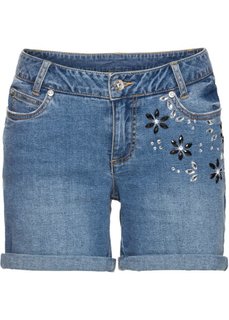 Классика гардероба: шорты с цветами из стекла (нежно-голубой) Bonprix