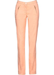 Эластичные брюки Chino (персиковый) Bonprix