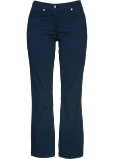 Брюки-стретч длины 7/8 (темно-синий) Bonprix