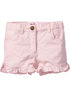 Джинсовые шорты с рюшами (нежно-розовый) Bonprix