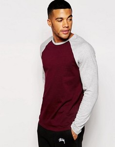 Лонгслив с контрастными рукавами реглан ASOS - Мульти