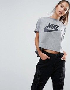 Укороченная футболка Nike Signal - Серый
