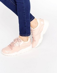 Лакированные кроссовки Puma R698 - Розовый