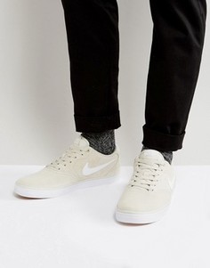 Бежевые кроссовки Nike SB Check Solar 843895-010 - Бежевый