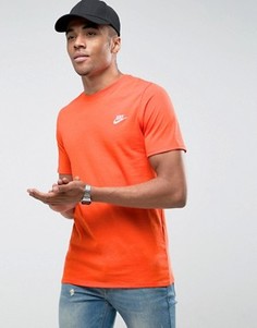 Оранжевая футболка с вышивкой логотипа Nike Futura 827021-891 - Оранжевый