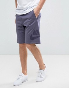 Фиолетовые махровые шорты Nike 833959-539 - Фиолетовый