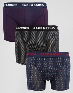 3 пары боксеров-брифов с принтом Jack &amp; Jones - Мульти