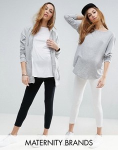 2 леггинсов длиной 3/4 из органической ткани Mama.licious - Мульти