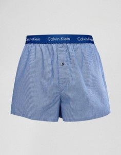 Тканые боксеры слим Calvin Klein - Синий
