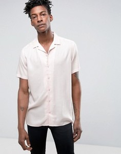 Розовая рубашка классического кроя из вискозы ASOS - Розовый
