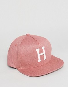 Классическая джинсовая бейсболка HUF H - Розовый