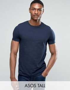 Темно-синяя футболка с круглым вырезом ASOS TALL - Темно-синий