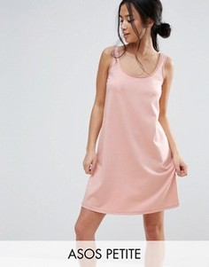 Короткое платье-майка ASOS PETITE - Розовый