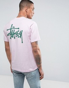 Футболка с логотипом Stussy - Фиолетовый