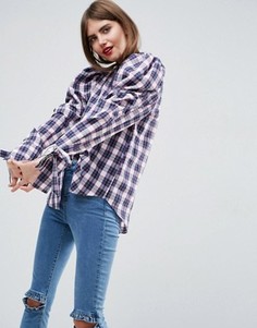 Рубашка в клетку с длинными рукавами ASOS - Мульти