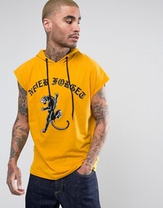 Oversize-футболка без рукавов с нашивкой ASOS - Оранжевый