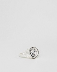 Серебряное кольцо на мизинец с гравировкой соверена Chained &amp; Able - Серебряный