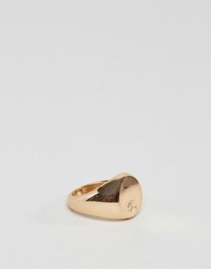 Золотистое кольцо на мизинец с логотипом Chained &amp; Able - Золотой