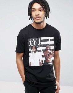 Длинная футболка с принтом Outkast ASOS - Черный