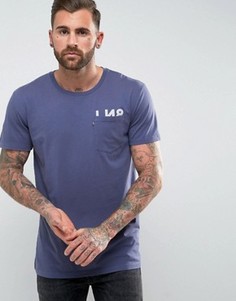 Длинная футболка с карманом Levis Line 8 - Синий