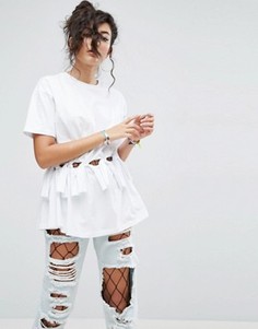 Футболка с завязками ASOS - Оранжевый