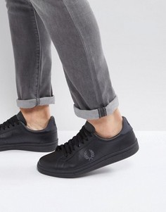 Кожаные кроссовки Fred Perry B721 - Черный