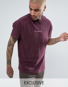 Фиолетовая махровая футболка Puma 57533304 эксклюзивно для ASOS - Фиолетовый
