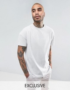 Серая махровая футболка Puma 57533305 эксклюзивно для ASOS - Серый
