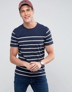 Темно-синяя футболка в полоску Abercrombie &amp; Fitch - Темно-синий