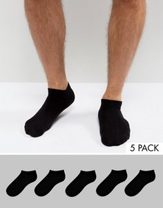 Набор из 5 пар спортивных носков Jack &amp; Jones - Черный