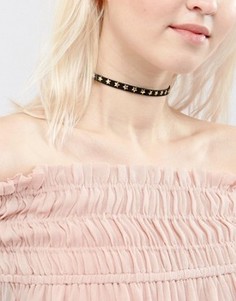 Ожерелье-чокер со звездочками ASOS - Черный