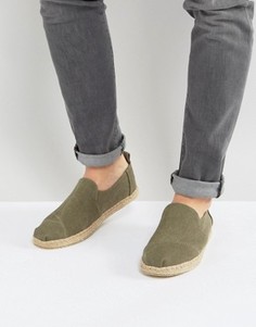 Парусиновые эспадрильи Toms Alpargata - Зеленый