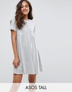 Свободное платье ASOS TALL Ultimate - Серый