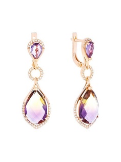 Ювелирные серьги Серебро России