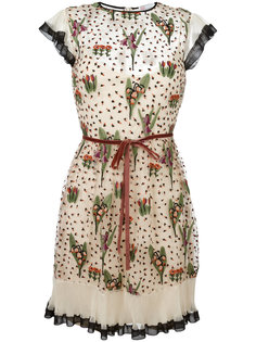 платье с цветочным принтом Red Valentino