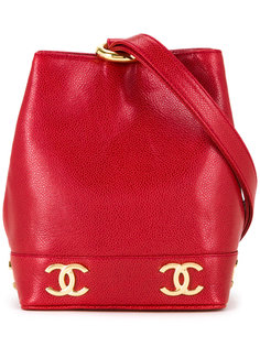 сумка на плечо с логотипами Chanel Vintage