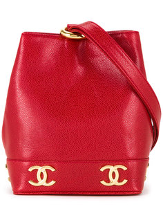 сумка на плечо с логотипами Chanel Vintage