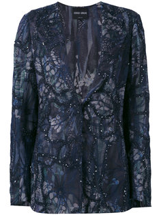 sequin embellished jacket  Giorgio Armani