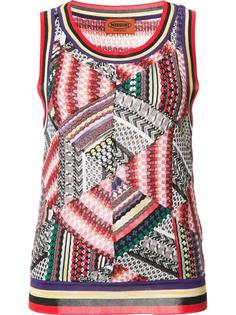 трикотажный лоскутный топ Missoni