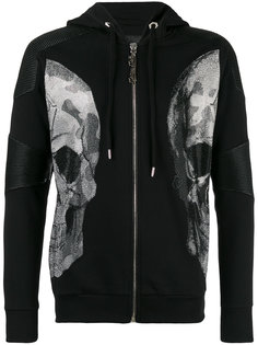 толстовка с кожаной окантовкой Philipp Plein