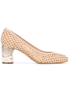 туфли с фактурной отделкой Casadei